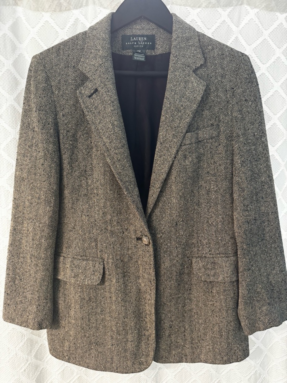 Lauren Ralph Lauren petite herringbone blazer